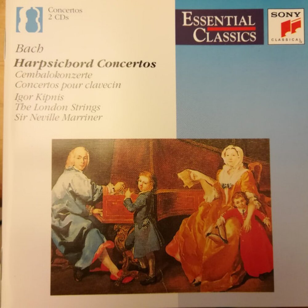 bach harpsichord concertos new sealed europe 2 cd set - classical london strings